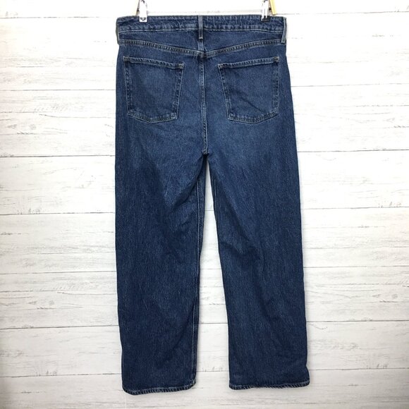 Old Navy Sky High Wide Leg Jeans Stretch size 12 length 31" - Picture 2 of 8